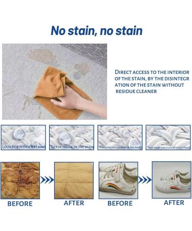 Laundry Stain Remover Rinse- Dry Foam Cleaner for Fabric | 30ml Clothes Oil Stain Remover Multi-purpose Stain Remover Removes Oil Paint Blood Pet Stains Maidong - Buy Online on GoSupps.com