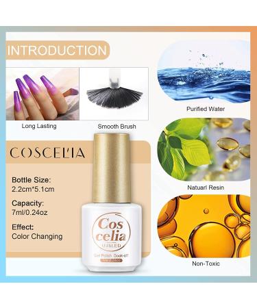 10 Pcs Color Changing Gel Nail Polish Set - Temperature Changing Full Color Collection for Nail Art #5 - Buy Online on GoSupps.com