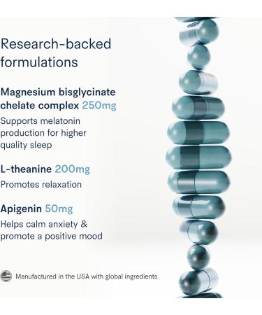 Tally Health Restore Nighttime Sleep Formula with Magnesium Bisglycinate L-Theanine & Apigenin | Melatonin-Free Vegan Non-GMO | Promotes Relaxation & Restful Sleep | 90 Capsules - Buy Online on GoSupps.com