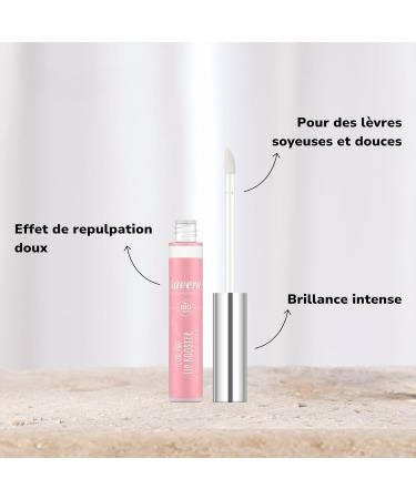 lavera Cooling Lip Booster - For silky & soft lips - Intense shine - Light texture - Protects lips from drying out - vegan - Natural cosmetics (1x 13.6 g) - Buy Online on GoSupps.com