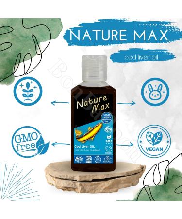 Nature Max Cod Liver Blubber Oil Natural Undiluted Pure For Hair & Skin Care & Food Cold Pressed Premium (1Pack 2.70 oz / 80 ml)  - Buy Online on GoSupps.com