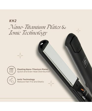 Buy Titanium Flat Iron Hair Straightener & Curler 2 in 1 | Professional Frizz Control Tool for All Hair Types | Perfect Holiday Gifts for Women - Buy Online on GoSupps.com