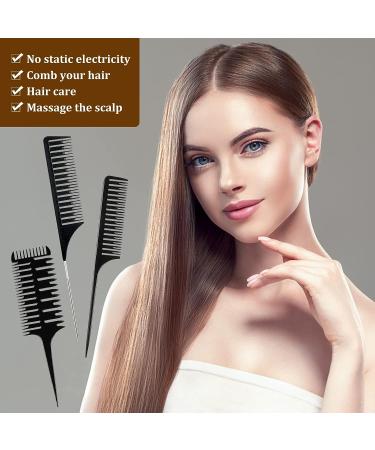 Professional Women's Hair Combs for Styling and Highlighting - Plastic Weaving Combs for Balayage - Buy Online on GoSupps.com