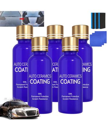 Conservatiy Micro-Molecule Crystal Coating Restoration Care Agent Auto Ceramics Coating Car Nano Ceramic Crystal Coating Multifunctional Car Ceramic Coating Restorer 4pcs