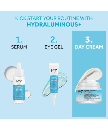No7 HydraLuminous+ Hydrating Whipped Day Cream | Hyaluronic Acid & Niacinamide Moisturizer for Healthy Skin | 1.69 Fl Oz - International Shipping Available - Buy Online on GoSupps.com