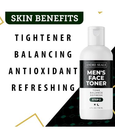Face Toner for Men | Organic Witch Hazel & Green Tea | Hydrating Smoothing Skin Care | 4 oz - Buy Online on GoSupps.com