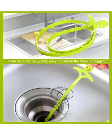 UGpine Hair Drain Clog Remover Tool(6pcs) 20inch Plastic Snake Drain Hair Remover Tool For Sewer/Toilet/Kitchen Sink/Bathroom Tub - Buy Online on GoSupps.com