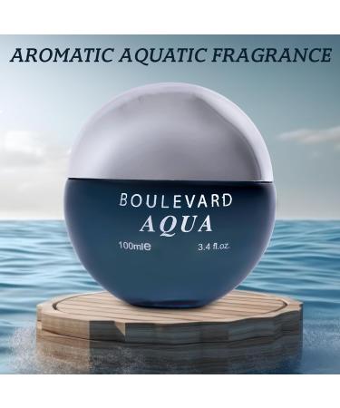 Valentine Milano for Men & Boulevard Aqua for Men Eau De Parfum - Energizing & Refreshing with Its Marine Notes - Long-Lasting Fragrance that Can Carry Throughout the Day - Masculine Scent (Pack of 2) - Buy Online on GoSupps.com