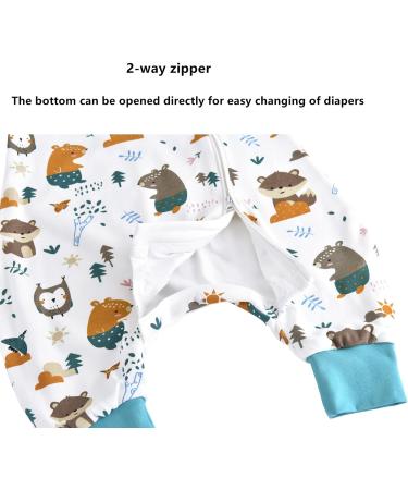 Chilsuessy Baby Sleeping Bag with Feet 1.5 Tog | Jungle Animals | 100% Cotton | Infant Toddler Wearable Blanket | 70/1-2 years - Buy Online on GoSupps.com