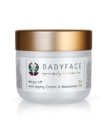 Babyface MEGA LIFT CREME All-In-One Daytime/Nighttime Moisturizer - Peptides  Vitamin C  AHA's  COQ10