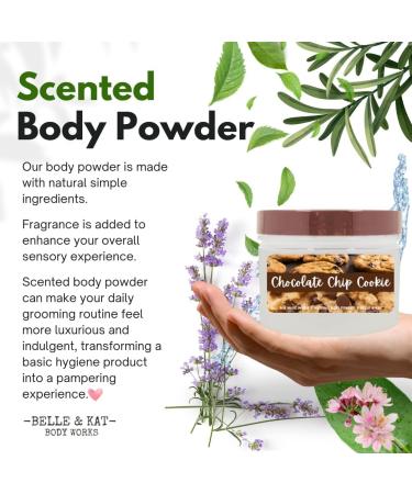 Body Powder for Women & Men Scented Chocolate Chip Cookie Perfume Dusting Powder Bath Powder with Fragrance & Essential Oils Talc Free 8oz Container Made in USA Chocolate Chip Cookie (Body Powder) - Buy Online on GoSupps.com