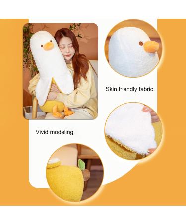 Napacoh Banana Duck Plush Toy - 50cm/19.69 White Stuffed Animal Pillow for Girls and Women - Buy Online on GoSupps.com