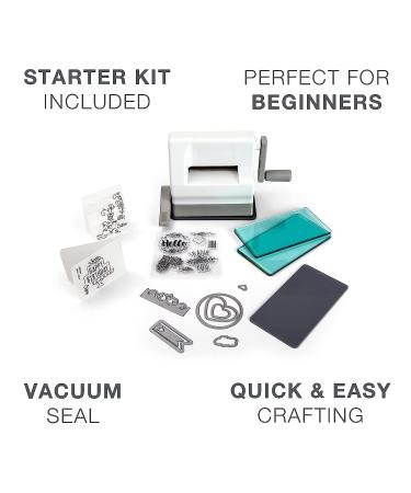 Sizzix Sidekick Starter Kit 661770: Portable Manual Die Cutting & Embossing Machine for Arts, Crafts, Scrapbooking & Cardmaking | 6.35 cm Opening - Buy Online on GoSupps.com