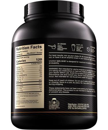 VYHTHY Banana Flavored Whey Protein Powder 24g Protein per Serving Fast-Absorbing Concentrated whey Protein Low Sugar Gluten-Free Natural Flavor 3.5lbs(56oz) - Buy Online on GoSupps.com