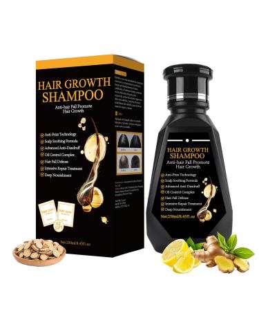 YNPQTDS Hair Growth Shampoo 250ml Hair Thickening Shampoo Natural Deep Cleansing Conditioner for Strengthening Soothing Scalp Volume Boost