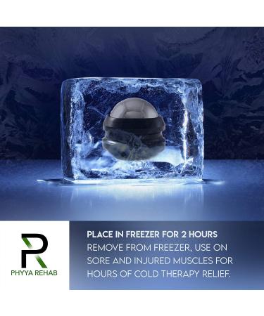 Phyya Rehab Cold Massage Roller Ball for Deep Tissue Relief & Plantar Fasciitis - Ice Roller for Muscle Therapy - Buy Online on GoSupps.com