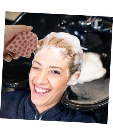 Healeved Bath Brush & Laundry Collector - Pink Silica Gel Shampoo & Dog Scrubber Comb (8.5x7cm) | International Shipping Available - Buy Online on GoSupps.com