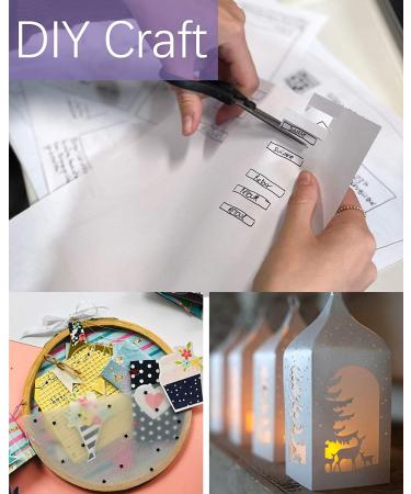 Translucent Vellum Paper 68LBS 8.5x11 - 100 Sheets for Cards, Invitations & Crafts - Printable Vellums for Overlays, Belly Bands, Envelopes & Lanterns - Buy Online on GoSupps.com