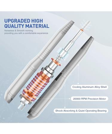 Professional Electric Nail Drill Set - 20000RPM, Adjustable Speed - Manicure Pedicure Kit with Sanding Bands & Bits - Gifts for Women - Buy Online on GoSupps.com