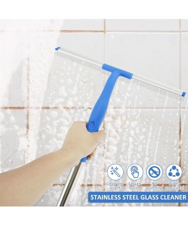 Abizarch Window Squeegee Cleaner Professional Window Cleaning Tool Kit Squeegee and Scrubber with 53inch Stainless Steel Pole Removable Glass Cleaning Tools for Car Home Window ZHAZHAMO Three -piece set (connected rod model) - Buy Online on GoSupps.com