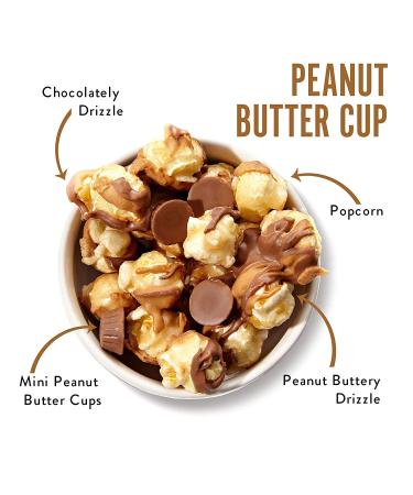 Funky Chunky Gourmet Popcorn Gift Set - Sea Salt Caramel & Peanut Butter Cup Flavors - 19oz Canisters (Pack of 2) - Buy Online on GoSupps.com