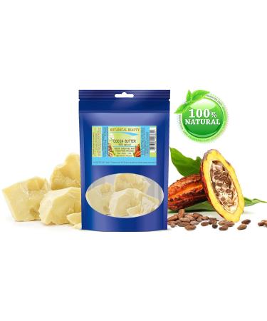 Botanical Beauty Cocoa Butter - Raw Virgin Unrefined from Brazil | 8.46 oz for Skin Hair Body & Nails - Buy Online on GoSupps.com