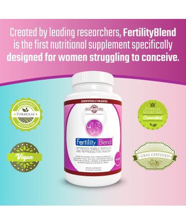 Daily Wellness Fertility Blend for Women - 2 Pack 90 Count - Fertility and Conception Support Vitamins for Women - Prenatal and Progesterone Supplements - Cycle Support and Conception Pills - Buy Online on GoSupps.com