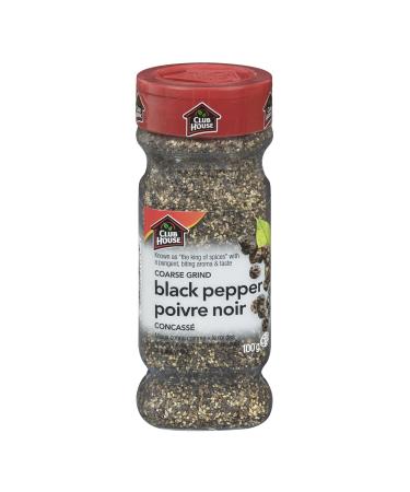 Club House Quality Natural Herbs & Spices Coarse Grind Black Pepper 100g