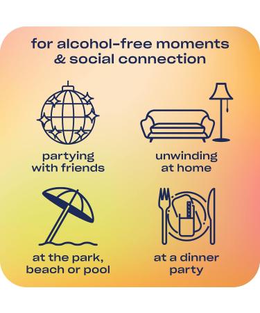 Recess Zero Proof Craft Mocktails Alcohol Free Drinks With Adaptogens Non-Alcoholic Beverage Replacement Mixer Celebration Party (Happy Hour Sampler 12oz Pack of 12) - Buy Online on GoSupps.com