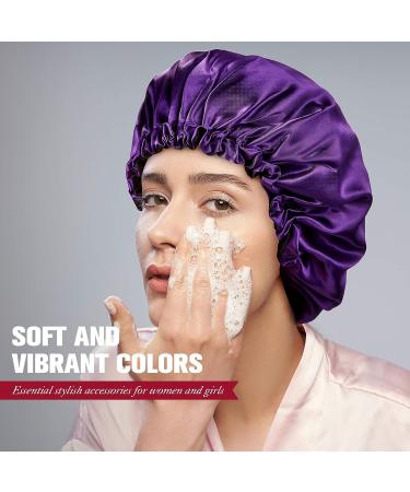 Geyoga Silk Satin Bonnet Sleep Cap - Extra Large Double-Layer Reversible Hair Cap for Women with Natural Curly Hair - Buy Online on GoSupps.com