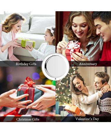 Wife Gifts from Husband Anniversary Romantic Gifts for Her Wife Birthday Gift Ideas Engraved Makeup Mirror for Wedding - Silver - One Size - Buy Online on GoSupps.com