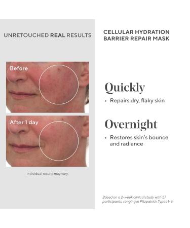 Murad Cellular Hydration Barrier Repair Mask - Hydrating Face Mask with Bilberry Omegas & Hibiscus Extract for Dry Red Skin - 2.7 Fl Oz - Buy Online on GoSupps.com