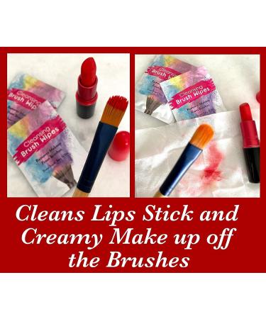 24 Individually Wrapped Makeup Brush Cleansing Cloths - Quick & Convenient On-The-Go Cleaner for Artists & Students - TSA Approved - Buy Online on GoSupps.com