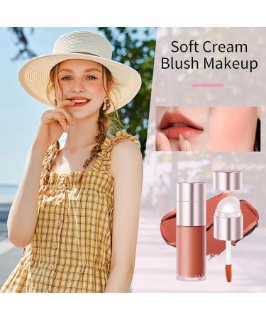 Blush Stick for Cheeks Cheek Blush Highlighter Eyeshadow Stick Matte Double Sided Cosmetics Face Makeup for Women Girls Eye Lip Travel Dating Holiday Party Wedding Office School 2 - Buy Online on GoSupps.com