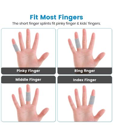 Ednyzakrn 10-Piece Finger Protection Set - Stretchy Bandages for Arthritis Injuries & Basketball - Gray Trigger Finger Covers - Buy Online on GoSupps.com