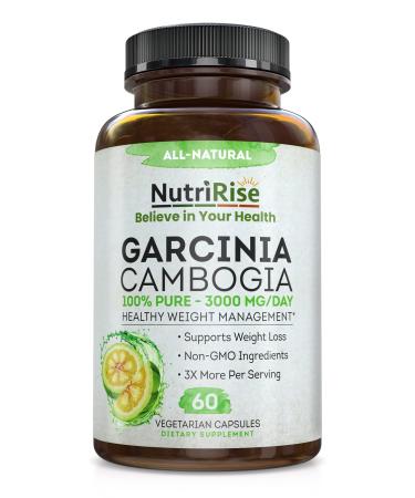 NutriRise Garcinia Cambogia 3000 MG Supplement - 60 Capsules