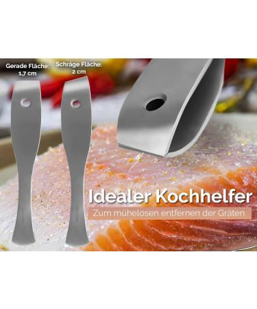 Premium Fish Kitchen Tweezers Set - Bone Remover Tongs | 2 Durable Fish Tweezers for Easy Cooking - Buy Online on GoSupps.com