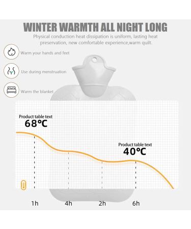 Siyecioa Large 2L Hot Water Bottle with Soft Cover | Pain Relief for Belly Back & Legs | Perfect Gift for Family & Friends - Buy Online on GoSupps.com