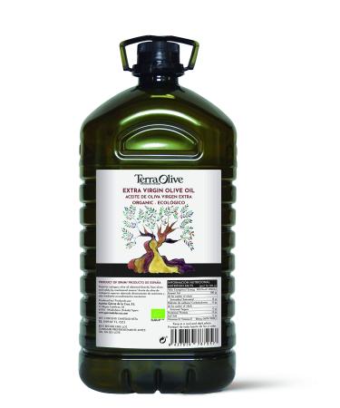 Terraolive - Native organic olive oil extra cooking oil olive oil smooth body from Spain Montes de Toledo recyclter PET container - 5L organically 5 l (1 Pack)