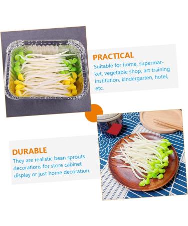Alipis 250 Pcs Fake Vegetables Small Bean Sprouts Decorations Plastic Elastic Toy Light Greenx5pcs 9x1cmx5pcs - Buy Online on GoSupps.com