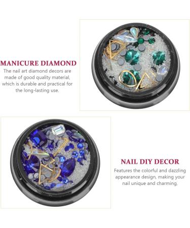 Lurrose 2 Boxes Nail Crystal Ornament Bridal Nail Beads Glitter Nail Art Crystals Nail Art Nail Art Diamond Decor Manicure Diy Accessory Nail Art Beads Rhinestones Mix Woman Seal - Buy Online on GoSupps.com