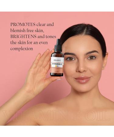 Pure Vitamin E Oil- 2 Fl.oz by Oslove- Use as is or in Skin and Hair Product Formulations | Moisturizing and Softening for Hair, Nails and Skin - Buy Online on GoSupps.com