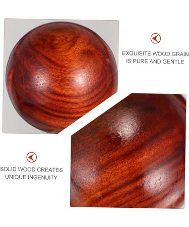 Fomiyes 6 Stk Carving Fun: Desktop Wood Baoding Ball & Massage Globe Toys - Perfect for Stress Relief & Relaxation - Buy Online on GoSupps.com