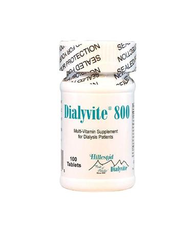 Hillestad Labs Dialyvite 800 Multi-Vitamin Supplement for Dialysis Patients 100 Tablets Yellow Original