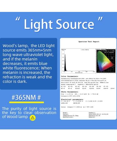 Woods Lamp Skin Analyzer Professional Magnifying Analyzer Skin Detector Home Care for Pet Fungus Detection Baby Product Detection Cosmetic Fluorescent Agent Rechargeable - Buy Online on GoSupps.com