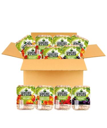 THE SHEPHERD OF FRUITS | 60 Assorted Jam Trays: Plum Peach Apricot & Strawberry | 20g Single Portions