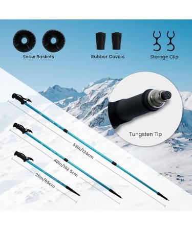 Tuxedo Sailor Lightweight Snowshoes for Women Men & Kids - Aluminum with Trekking Poles & Bag | Best International Shipping - Buy Online on GoSupps.com