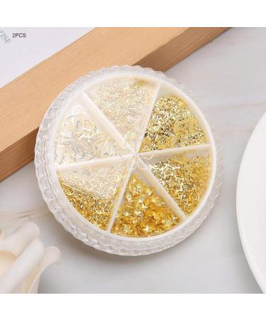 Nail Art Decoration Metal Metal Nail Decoration Shiny Nail Art Tools Nail Salons Manicure Tool Nail Decoration(Style 2) - Buy Online on GoSupps.com