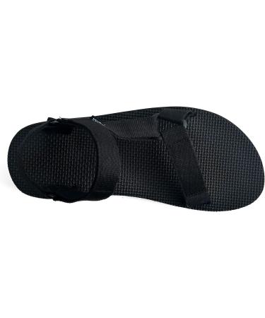 Riemot Women's Men's Hiking Sandals | Adjustable Sport Sandals | Non-slip Beach Water Shoes | Black - Buy Online on GoSupps.com