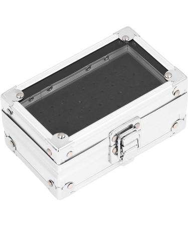 Nail Drill Bits Holder Drop Resistant Multi Hole Nail Drill Bits Stand Displayer Organizer Container (Silver) - Buy Online on GoSupps.com